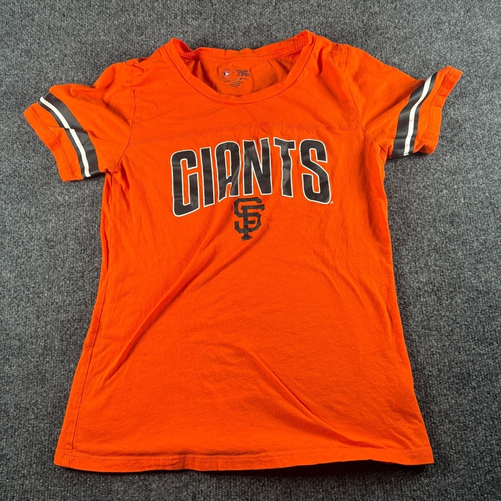 Campus Lifestyle San Francisco Giants Basketball MLB T Shirt Women Medium Orange